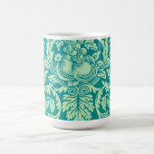 Vintages Aqua Pattern Art Tassen Cup (Mittel)