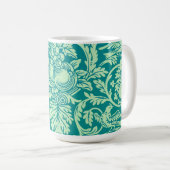 Vintages Aqua Pattern Art Tassen Cup (VorderseiteRechts)