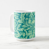 Vintages Aqua Pattern Art Tassen Cup (Vorderseite Links)