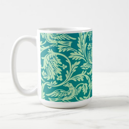 Vintages Aqua Pattern Art Tassen Cup (Links)
