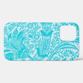 Vintages Aqua Turquoise Art Phone Case (Rückseite (Horizontal))