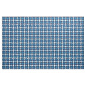Vintages aquamarin-blaues Hahnentrittmuster karier Stoff (Fat Quarter (45,7 x 55,9 cm))