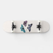 Vintages aquamarines blaues lila rosa skateboard (Horizontal)