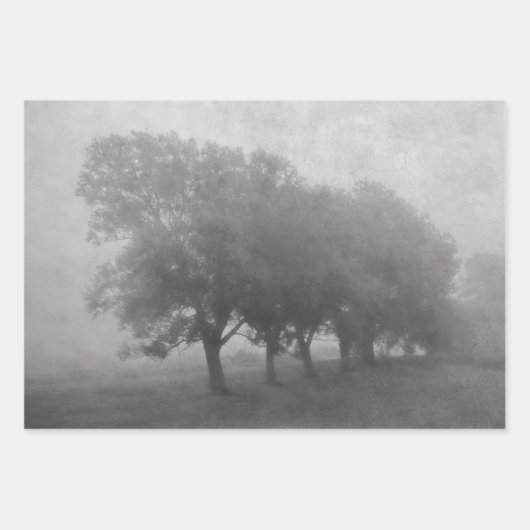 Vintages Aquamarines Landschaftsdekor Geschenkpapier Set (Vorderseite 2)