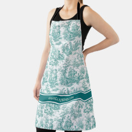 Vintages aquamarines Türkis Schürze