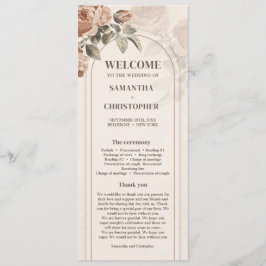 Vintages Aquarell-Terrakotta-Rose Salbei-Programm Programm