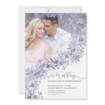 Vintages Aquarellfarben Foto Blumenzehen Einladung