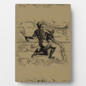 Vintages Aquarius-Sternbild von Hevelius 1690 Fotoplatte (Vorderseite)