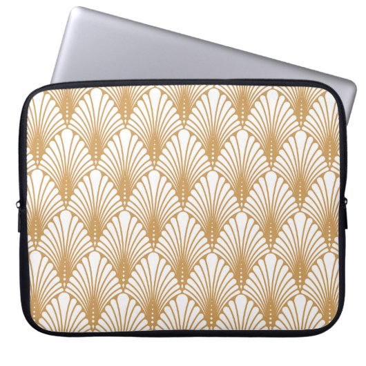 Vintages Arabesque Geometric Nahtloses Muster Laptopschutzhülle (Vorderseite)