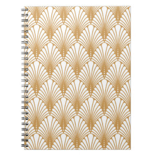 Vintages Arabesque Geometric Nahtloses Muster Notizblock