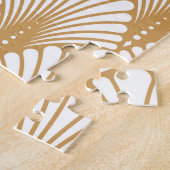 Vintages Arabesque Geometric Nahtloses Muster Puzzle (Seite)