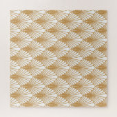 Vintages Arabesque Geometric Nahtloses Muster Puzzle (Horizontal)