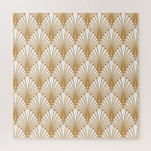 Vintages Arabesque Geometric Nahtloses Muster Puzzle (Vertikal)