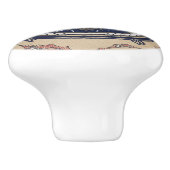 Vintages arabisches Muster Keramikknauf (Seitenansicht)