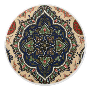 Vintages arabisches Muster Keramikknauf