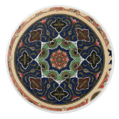 Vintages arabisches Muster Keramikknauf (Vorderseite)