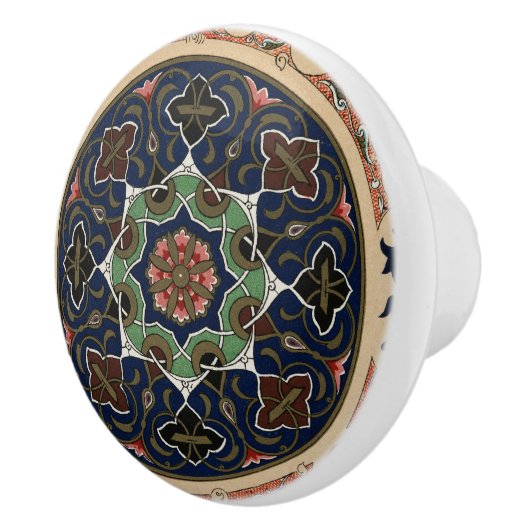 Vintages arabisches Muster Keramikknauf (Rechts)