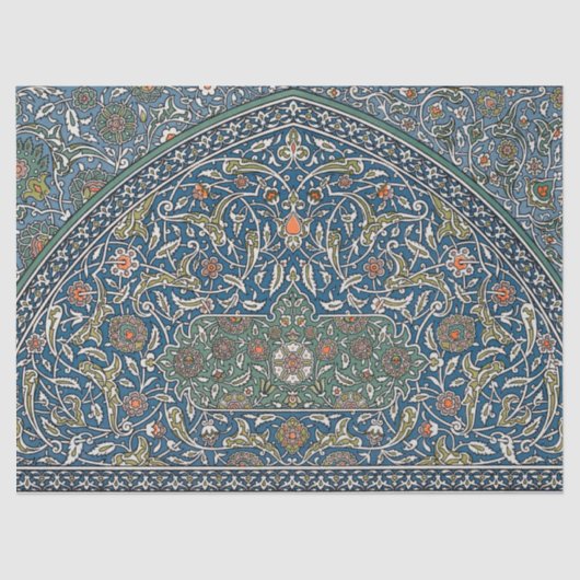 Vintages arabisches Muster Seidenpapier (Vorderseite)