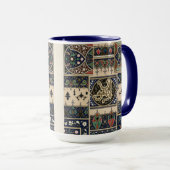 Vintages arabisches Muster Tasse (VorderseiteRechts)