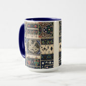 Vintages arabisches Muster Tasse (Vorderseite Links)