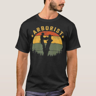 Vintages Arborist-Präsent für BaumchirurgTree Clim T-Shirt