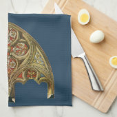 Vintages architektonisches Element, dekorative Bög Geschirrtuch (Viertel Falte)