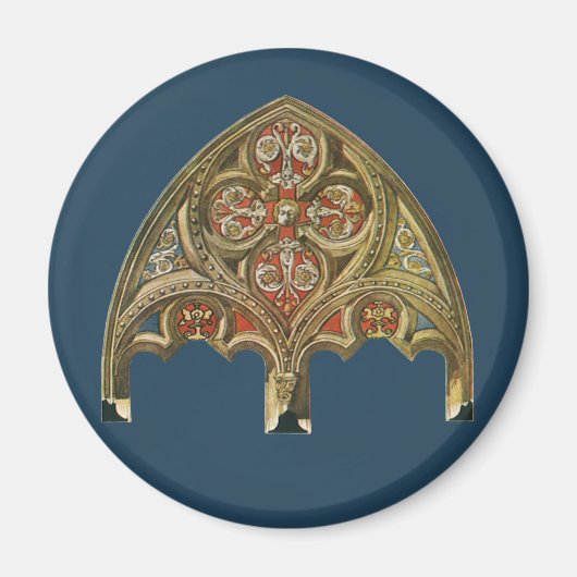 Vintages architektonisches Element, dekorative Bög Magnet (Vorne)