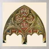 Vintages architektonisches Element, dekorative Bög Poster (Vorne)