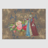 Vintages Aristokrat Garden Dekoupage Tissue Paper Seidenpapier (Vorderseite)