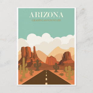 Vintages Arizona Grand Canyon Postkarte