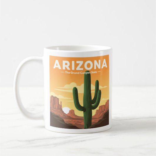 Vintages Arizona Kaffeetasse (Links)