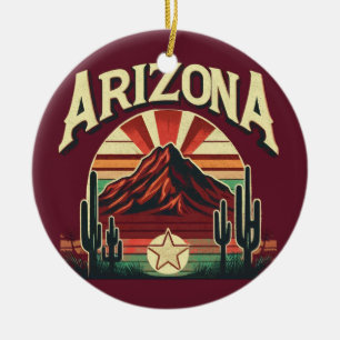 Vintages Arizona Keramik Ornament