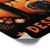 Vintages Arizona-Wüstenposter Poster (Ecke)