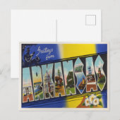 Vintages Arkansas Ankündigungspostkarte (Vorne/Hinten)