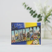 Vintages Arkansas Ankündigungspostkarte (Stehend Vorderseite)