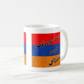 Vintages armenisches und stolz kaffeetasse (VorderseiteRechts)