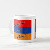Vintages armenisches und stolz kaffeetasse (Vorderseite Links)