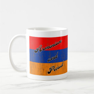Vintages armenisches und stolz kaffeetasse