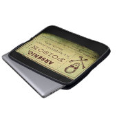 Vintages Arsensiegel Laptopschutzhülle (Vorne Knopf)