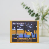 Vintages Art Deco - Bahnreisen und Fahrten Postkarte (Stehend Vorderseite)