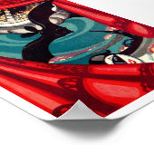 Vintages Art Deco Bat Theater Poster (Ecke)