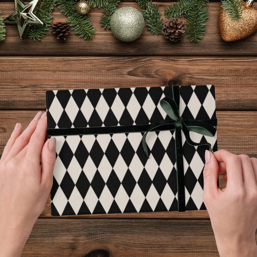 Vintages Art Deco Diamond Holiday Wrapping Paper Geschenkpapier