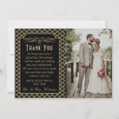 Vintages Art-Deco-Foto von 1920 Dankeskarte (Vorderseite)