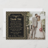 Vintages Art-Deco-Foto von 1920 Dankeskarte (Vorderseite)