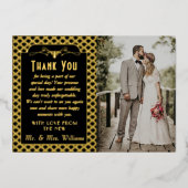 Vintages Art-Deco-Foto von 1920 Folieneinladung (Vorderseite)