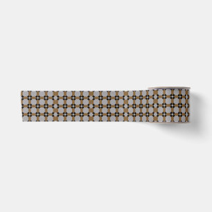 Vintages Art Deco Graues Goldmuster Satinband