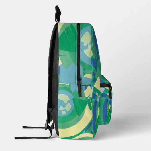 Vintages Art Deco Jazz Bedruckter Rucksack (Links)