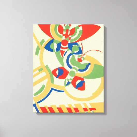Vintages Art Deco Jazz Leinwanddruck (Vorderseite)