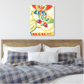 Vintages Art Deco Jazz Leinwanddruck (Insitu (Schlafzimmer))