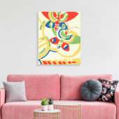 Vintages Art Deco Jazz Leinwanddruck (Insitu (Wohnzimmer))